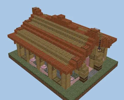 Simple Resource Warehouse Structure Minecraft schematic