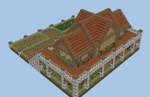 Small Oak Starter House Minecraft schematic