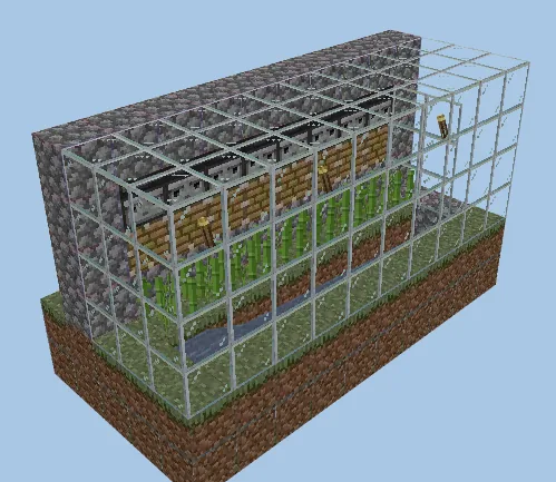 Simple Sugar Cane Farm Minecraft schematic preview