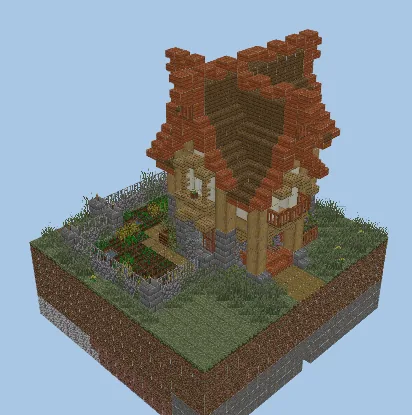 Simple Survival Starter Home Minecraft schematic preview