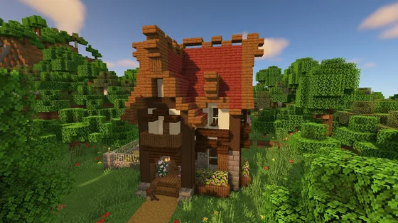 Simple Survival Starter Home Minecraft schematic