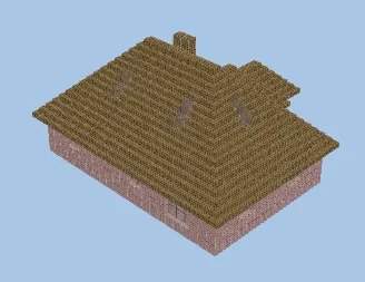 Simple Wooden House Minecraft schematic