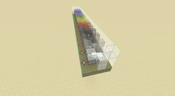 Simple Wool Farm With All Colors Minecraft schematic