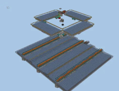 Single Module Aurigas Iron Farm Minecraft schematic