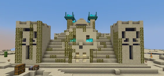 Skeleton Pyramid Build Minecraft schematic