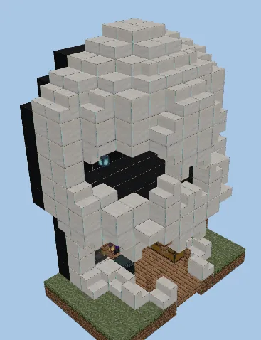 Skull Structure Part 2 Minecraft schematic preview