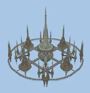 Sky City Base Minecraft schematic preview