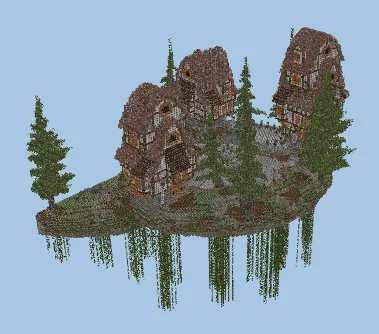 Skyblock Island Spawn Minecraft schematic preview