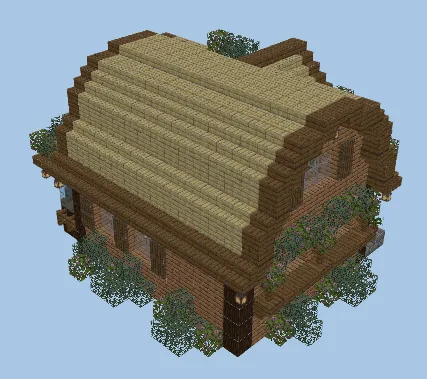 Small Aesthetic Cottage Starter Base Minecraft schematic preview