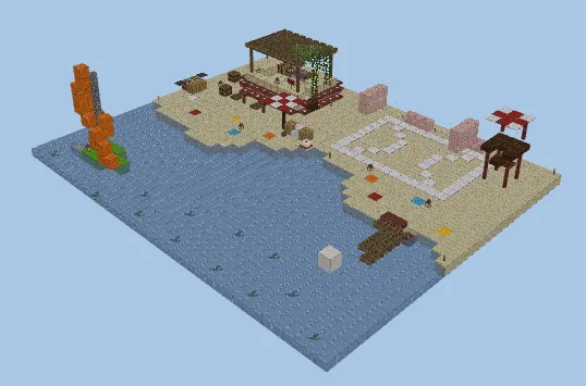 Small Beachfront Paradise Minecraft schematic