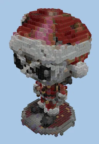 Small Christmas Jack Skeletron Minecraft schematic