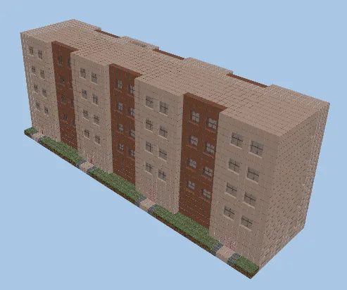 Small Condominium Living Center Minecraft schematic