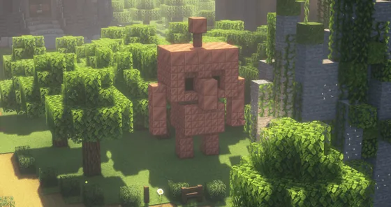 Small Copper Golem Statue Minecraft schematic
