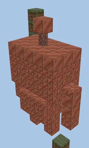 Small Copper Golem Statue Minecraft schematic