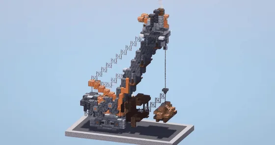 Small Crane Build Minecraft schematic