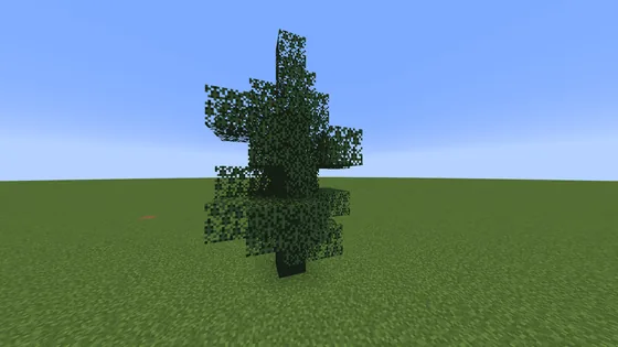 Small Custom Spruce Tree Minecraft schematic