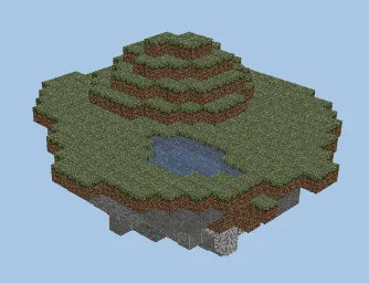 Small Floating Island Base Minecraft schematic preview