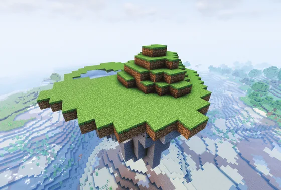 Small Floating Island Base Minecraft schematic