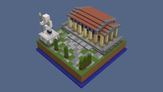 Small Ancient Greek Temple Minecraft schematic