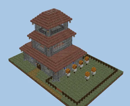 Small Guard Outpost Tower Minecraft schematic