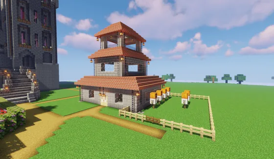 Small Guard Outpost Tower Minecraft schematic