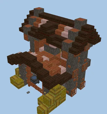 Small Horse Stable Design Minecraft schematic preview