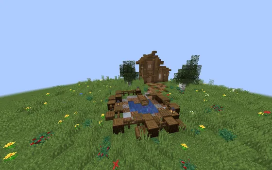 Cozy Granny's Small House Design Minecraft schematic