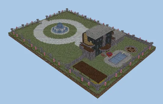 Small Mansion Estate Minecraft schematic preview