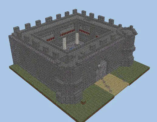 Small Medieval Castle Structure Minecraft schematic