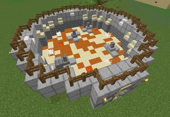 Small PvP Combat Arena Minecraft schematic