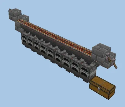Small Semi-Automatic Smelter Minecraft schematic preview