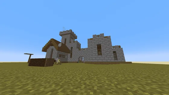 Small Spruce Brick Castle Minecraft schematic