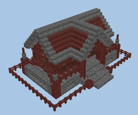 Small Turtle House Design Minecraft schematic preview