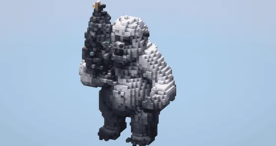 Small Yeti Christmas Decoration Minecraft schematic