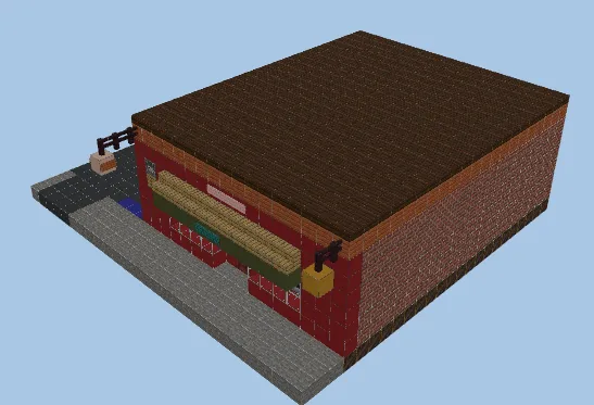 Sopranos Pizza and Restaurant Build Minecraft schematic