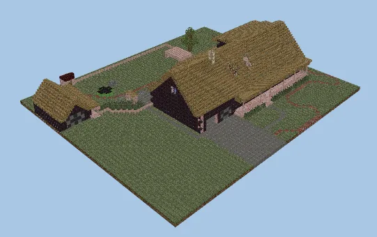 Spacious Home With Front & Back Porches Minecraft schematic