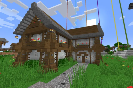 Spacious House Design Minecraft schematic