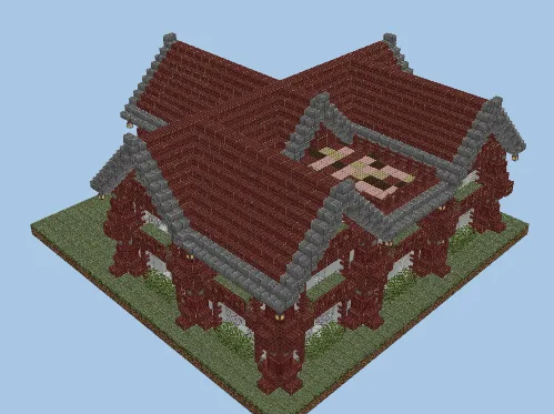 Spacious House Design Minecraft schematic