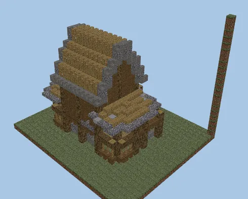 Spacious House Exterior Build Minecraft schematic preview