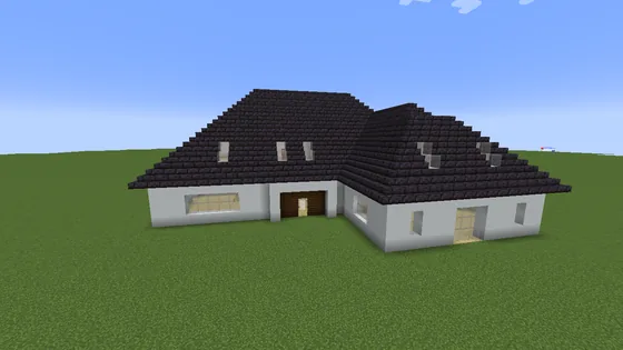 Spacious Modern House Design Minecraft schematic