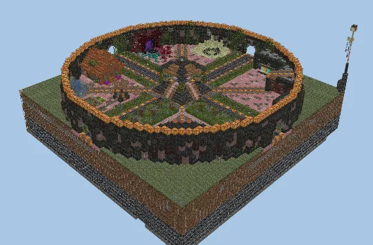 Spawn Area Structure Minecraft schematic