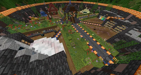 Spawn Area Structure Minecraft schematic