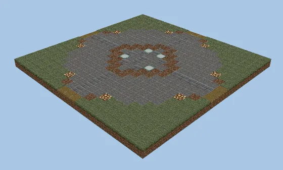 Spawn Fountain Garden Minecraft schematic