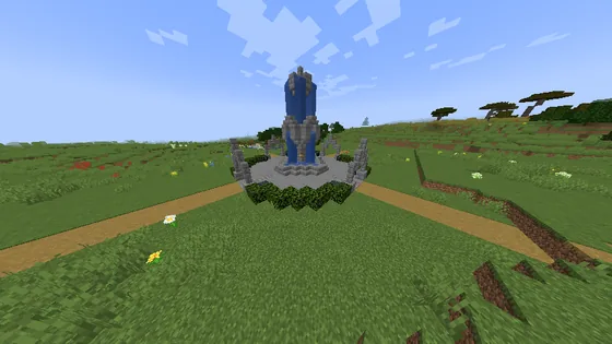 Spawn Fountain Garden Minecraft schematic