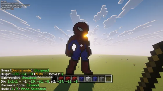 Spider-Man Character Statue Minecraft schematic