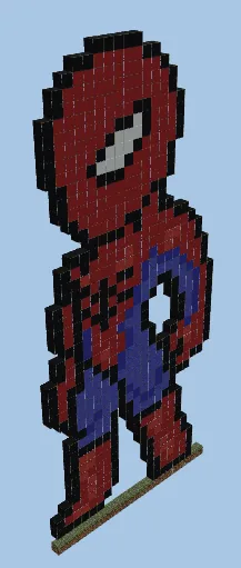 Spider-Man Character Statue Minecraft schematic