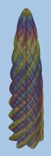 Spiral Rainbow Tower Minecraft schematic preview