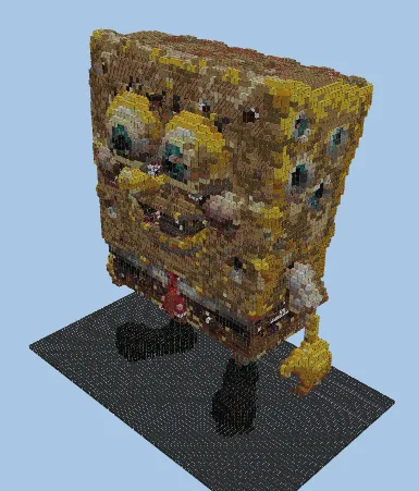 Spongebob Cartoon Structure Minecraft schematic