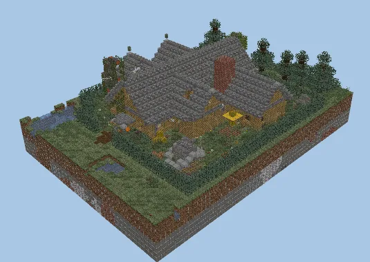 Spooky Farmhouse Minecraft schematic