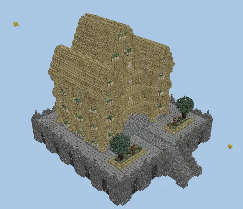 Spruce Mansion Exterior Minecraft schematic